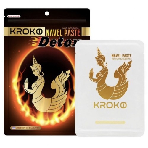 KROKO - 美人魚排毒消腩肚臍貼 5片